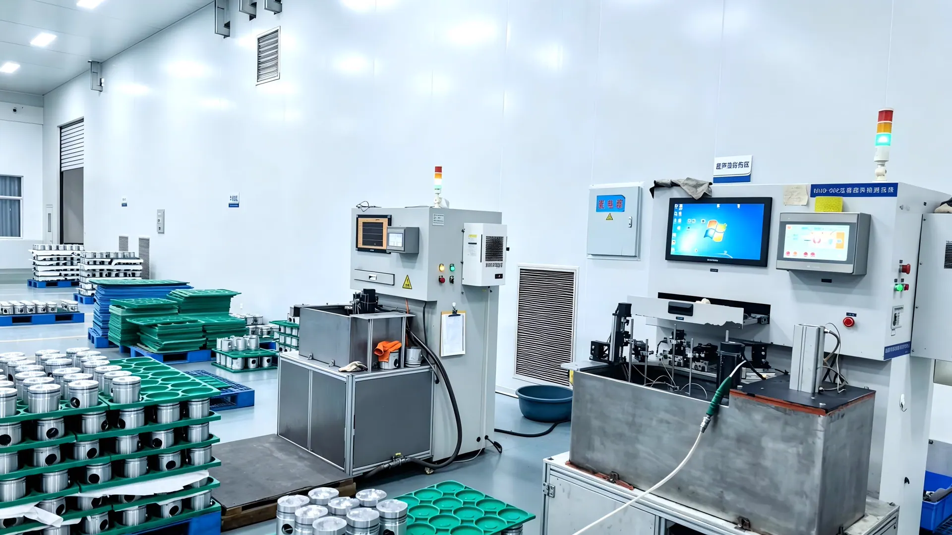 Equipment photographed at the factory