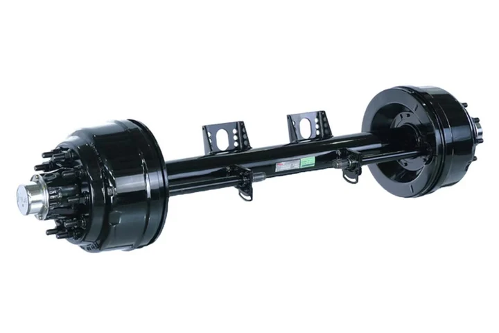 Complete semi-trailer axle assembly